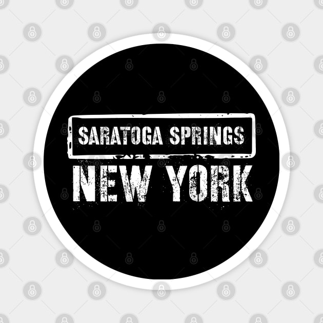 Saratoga Springs Upstate New York Magnet by sewandtell